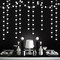 Black White-Silver Party-Decoration Heart Garland (Blace Silver Heart) 52 Feet